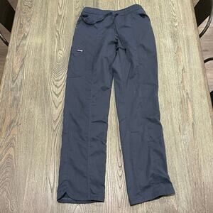 Grey's Anatomy By Barco Riley Womens 5-Pocket Scrub Pants Mid-Rise Gray Size XS